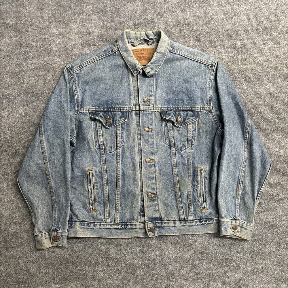 1988 Vintage Levi's 70507-4890 Denim Trucker Jacket Men’s Large Made in USA